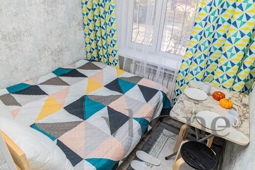 Studio is a room with a kitchenette and its own bathroom. Bu