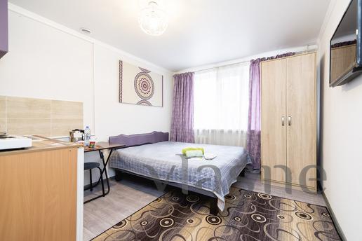Studio is a room with a kitchenette and its own bathroom. Bu