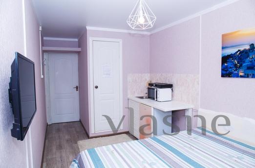 Studio is a room with a kitchenette and its own bathroom. Bu