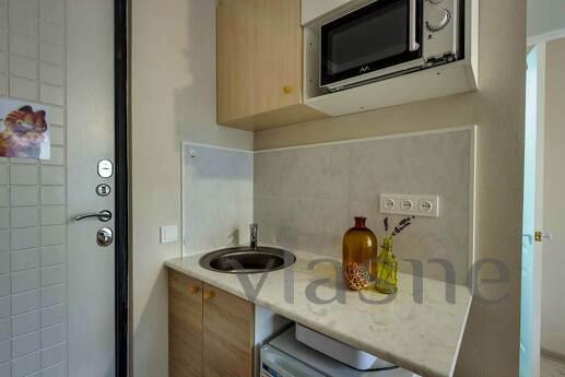 Studio is a room with a kitchenette and its own bathroom. Bu